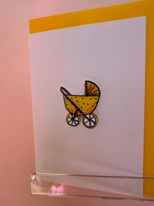 Handmade Pram Card