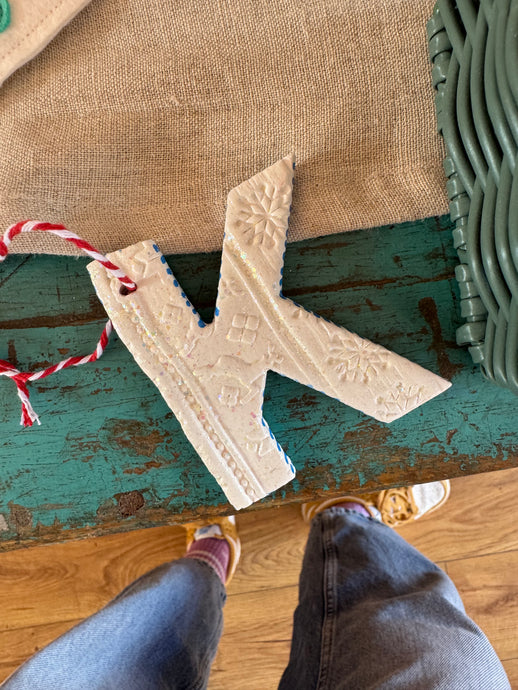 Handmade Initial Hanging Decoration