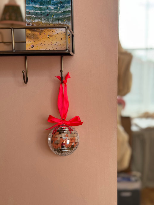 Personalised Glitter Ball Tree Decoration
