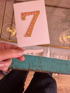 Handmade 7th Birthday Card