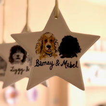 Hand-painted Star Decoration featuring your pet