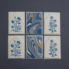 Boxed Artisan Notecard Set - Sandook Sapphire