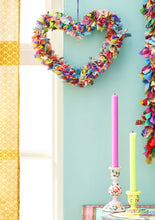 Recycled Sari Wreath Multicolour Heart