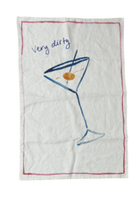 Very Dirty Martini Linen Teatowel