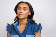 Emerald Antique Gold Huggie Hoop Earrings | Mini Gold Hoops