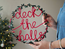Holly Light Up Slogan Wreath - Christmas Decoration