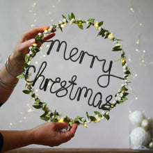 Merry Christmas Light Up Wreath - Christmas Decoration