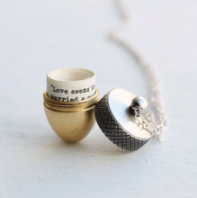 Acorn Locket Necklace