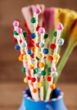 Bunch of 5 Felt Rainbow Berry Stems