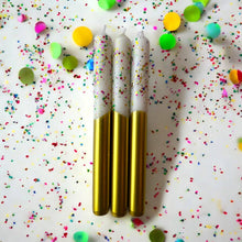 FUNFETTI Dip Dye Dinner Candle (Individual)