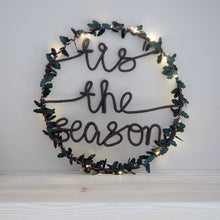 Holly Light Up Slogan Wreath - Christmas Decoration