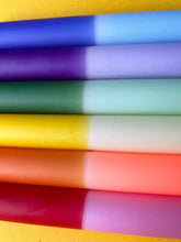 RAINBOW BLOCK Dip Dye Dinner Candle (Individual)