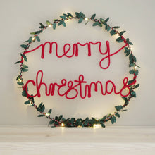 Merry Christmas Light Up Wreath - Christmas Decoration