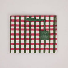 Block Printed Gift Bags (Medium) - Holly Green