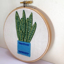 Snake plant felt embroidery kit
