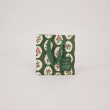 Block Printed Gift Bags (Small) - Holly Green