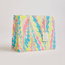 Hand Marbled Gift Bags (Medium) - Neon