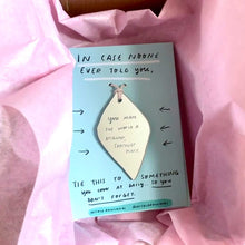 You make the world a sparklier place handmade charm