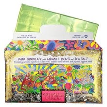 Joy Revolution, Dark Chocolate Bar with Caramel Pieces & Sea Salt