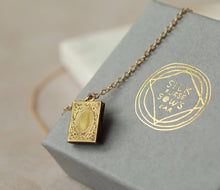Personalised Book Locket Necklace
