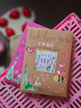 Hand Painted ‘Let Love Grow’ Wild Flower Seed Packet