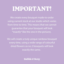 The Happy Dried Flower Rainbow Bouquets