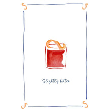 Slightly Bitter Negroni - Linen Tea Towel 