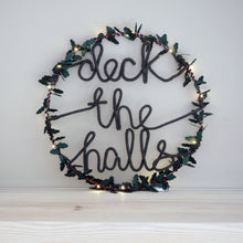 Holly Light Up Slogan Wreath - Christmas Decoration