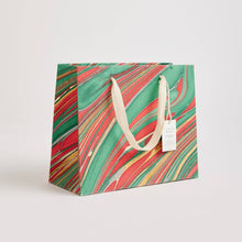 Hand Marbled Gift Bags (Medium) - Christmas Glitz