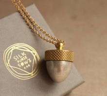 Acorn Locket Necklace