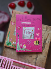 Hand Painted ‘Let Love Grow’ Wild Flower Seed Packet