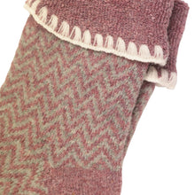 Raspberry Cuff Herringbone Cosy Socks SL1919