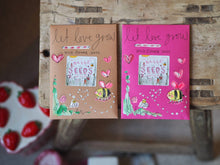 Hand Painted ‘Let Love Grow’ Wild Flower Seed Packet