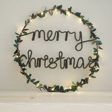 Merry Christmas Light Up Wreath - Christmas Decoration