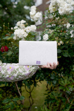 Parakeet & Wisteria Beaded Clutch Bag