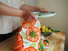 Tomato Watercolour Cotton Waffle Summer Tea towel