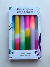 BESTSELLING BRIGHTS Dip Dye Dinner Candle (Individual)