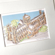 Personalised York Minster Giclee Art Print - York Minster Illustration - Hand Drawn York Minster Artwork - Giclee Print - Personalised York