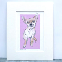 Personalised Chihuahua Dog Giclee Print - Chihuahua Artwork - Chihuahua Watercolour Painting - Chihuahua Illustration - Chihuahua Lover Gift