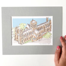 Personalised York Minster Giclee Art Print - York Minster Illustration - Hand Drawn York Minster Artwork - Giclee Print - Personalised York