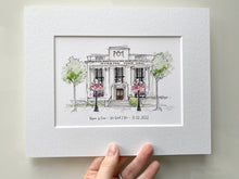 Personalised Islington Town Hall Giclee Art Print - Hand Drawn Print - Made to Order - Islington Town Hall - Wedding Venue Illustration