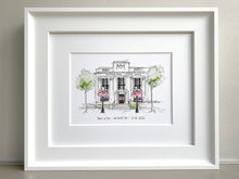 Personalised Islington Town Hall Giclee Art Print - Hand Drawn Print - Made to Order - Islington Town Hall - Wedding Venue Illustration