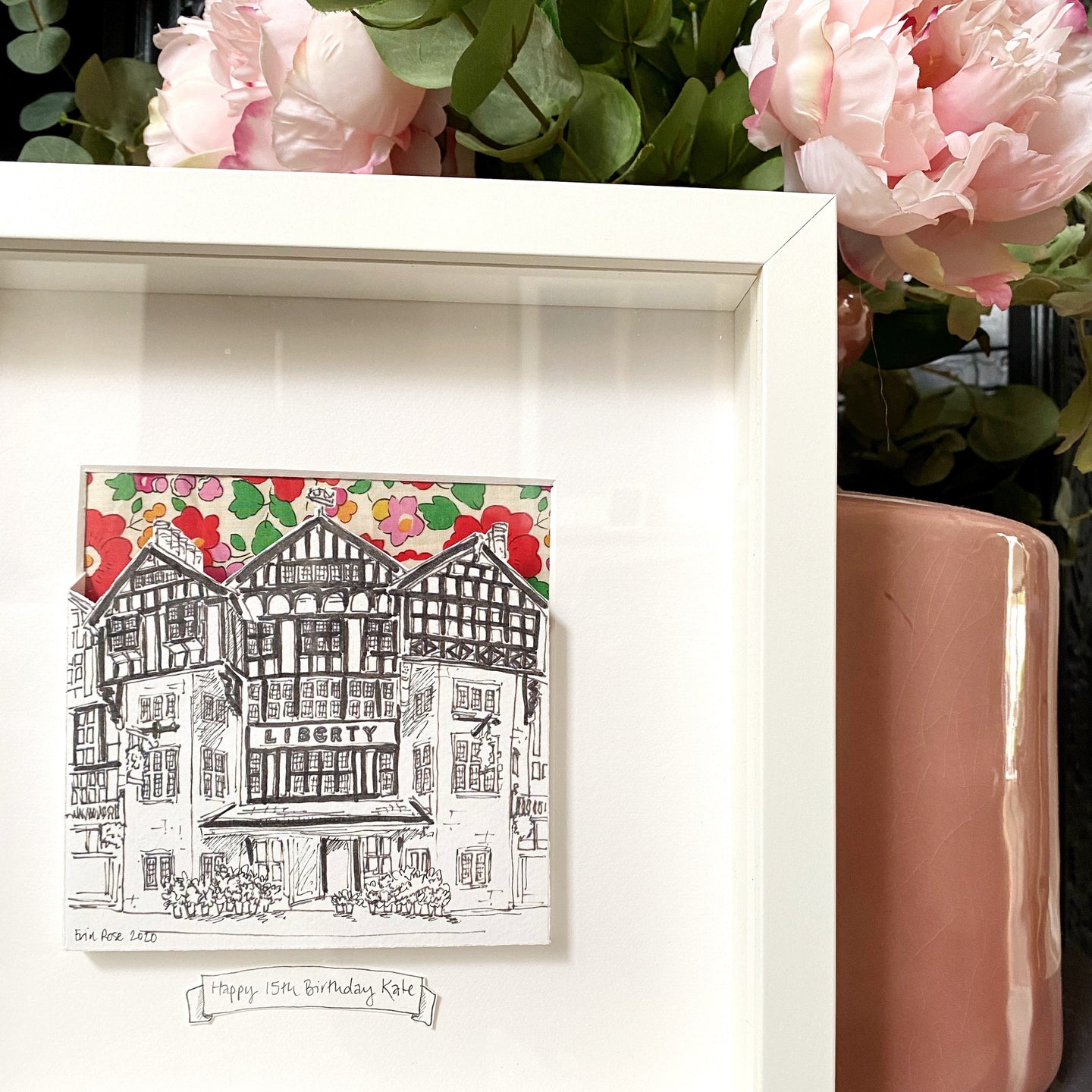 Liberty of London Papercut - original artwork - London Architecture - Liberty of London Wall Art - Liberty of London Department Store Art