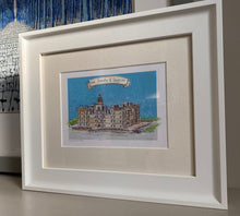 Personalised 'George Heriots School, Edinburgh' Giclee Art Print - Hand Drawn Edinburgh Wedding - George Heriots Watercolour Illustration