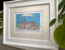 Personalised 'George Heriots School, Edinburgh' Giclee Art Print - Hand Drawn Edinburgh Wedding - George Heriots Watercolour Illustration