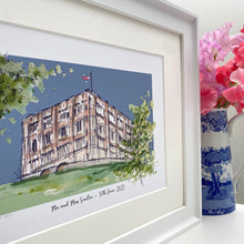 Personalised Norwich Castle Giclee Art Print - Norwich Castle Illustration - Norwich Castle Wedding Gift - Norwich Castle Wall Art Print