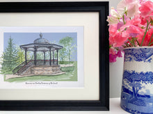 Personalised Buxton Bandstand Print - Buxton Pavillion England - Buxton Bandstand Wedding - Buxton Bandstand Wall Art - Giclee Art Print