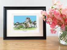 Santa Barbara Courthouse Art Print - Watercolour Hand Painted Santa Barbara Giclee Print - Santa Barbara Wedding Venue Print - Illustration