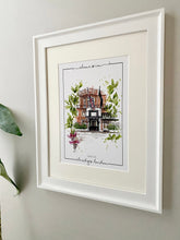 Personalised Claridges London Giclee Art Print - Hand Drawn Print - Made to Order - Claridges Mayfair - Claridges Hotel - Wedding Venue