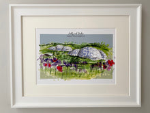 Personalised Eden Project Cornwall Giclee Art Print - Eden Project Cornwall Illustration - Eden Project Wedding Anniversary Engagement Gift